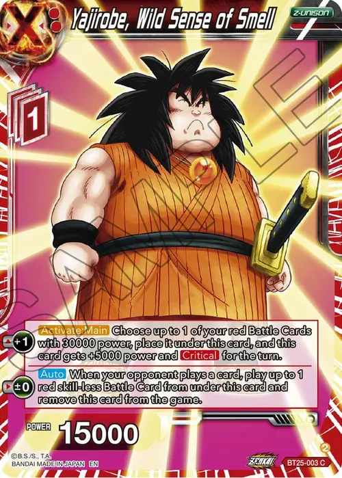 Yajirobe, Wild Sense of Smell card art