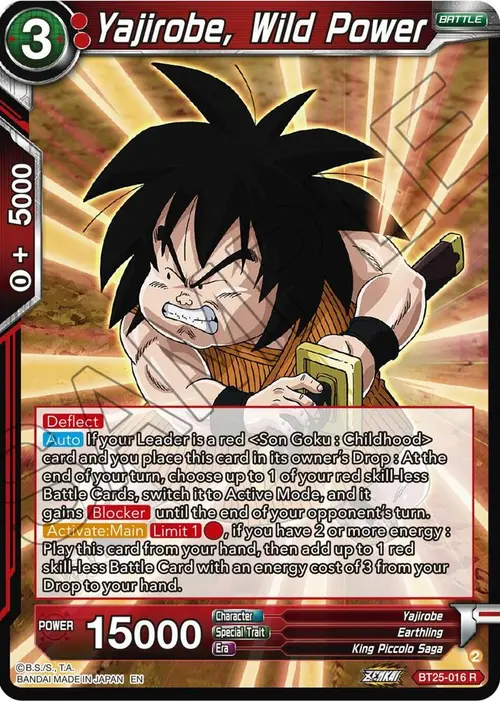 Yajirobe, Wild Power card art