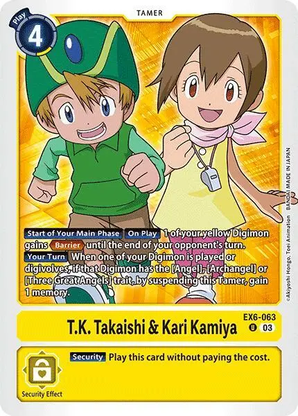 T.K. Takaishi & Kari Kamiya card art
