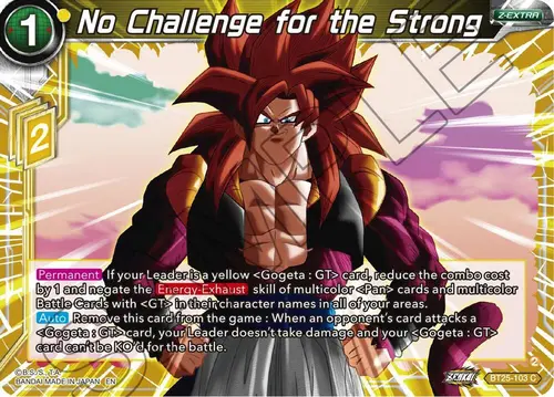 No Challenge for the Strong card art