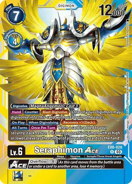 Seraphimon ACE card art