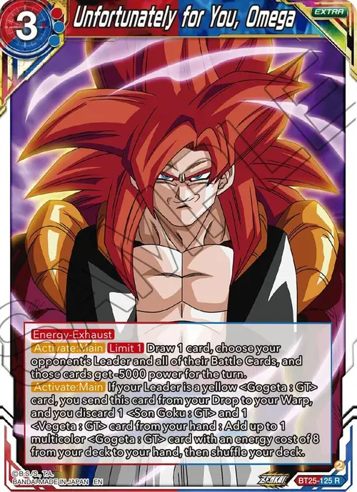 Unfortunately for You, Omega card art