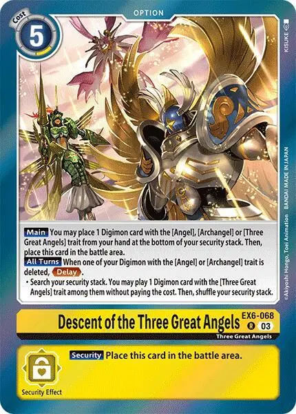 Descent of the Three Great Angels card art