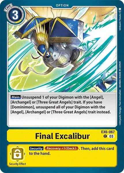 Final Excalibur card art