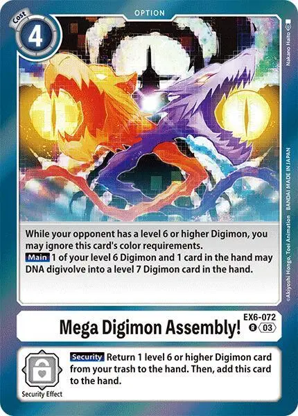 Mega Digimon Assembly! card art