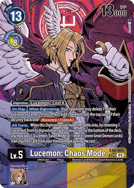 Lucemon: Chaos Mode (Alternate Art) card art