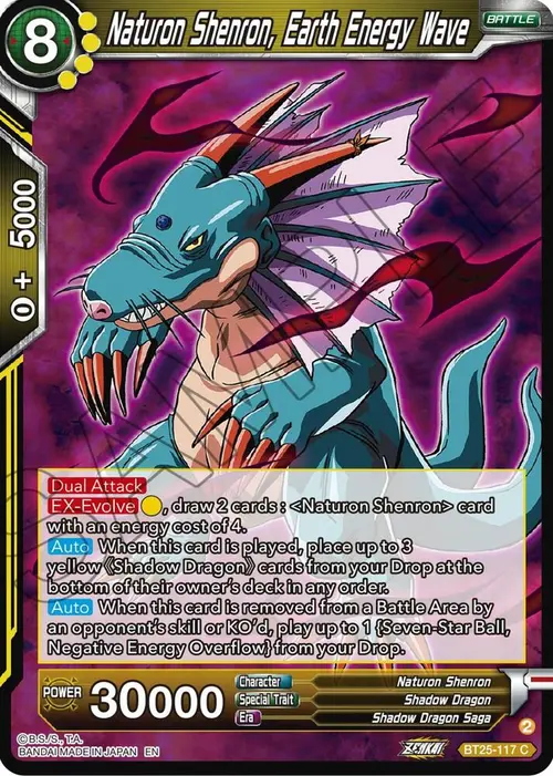 Naturon Shenron, Earth Energy Wave card art