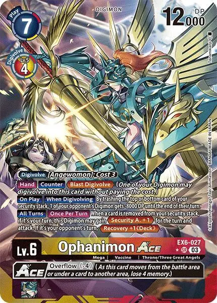 Ophanimon ACE (Alternate Art) card art