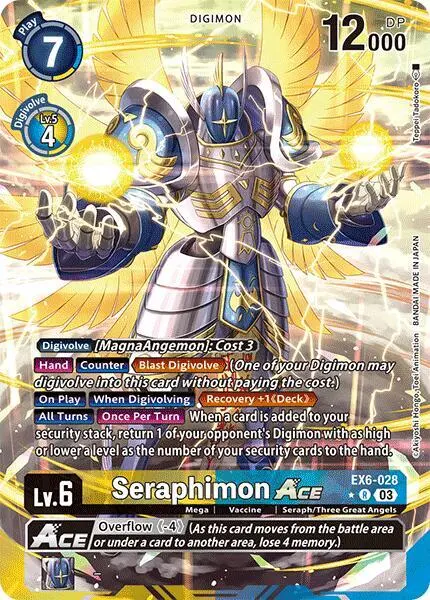 Seraphimon ACE (Alternate Art) card art