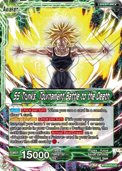 Trunks // SS Trunks, Tournament Battle to the Death card art