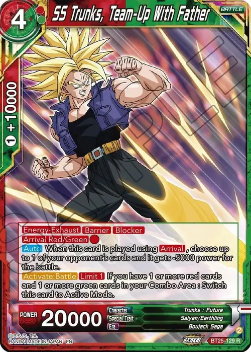 SS Trunks, Team-Up With Father card art