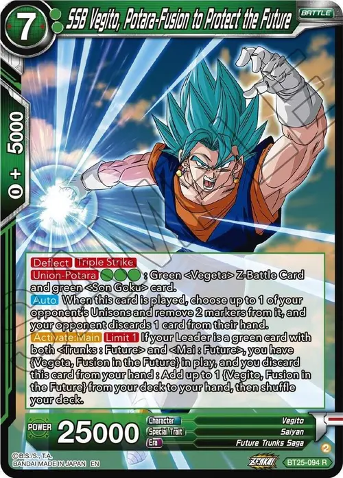 SSB Vegito, Potara-Fusion to Protect the Future card art