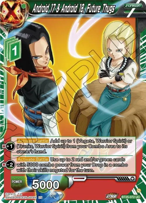 Android 17 & Android 18, Future Thugs card art