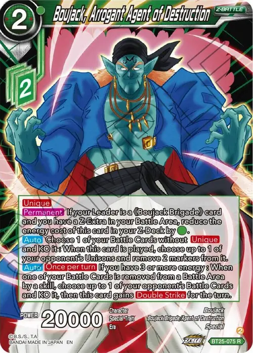 Boujack, Arrogant Agent of Destruction card art