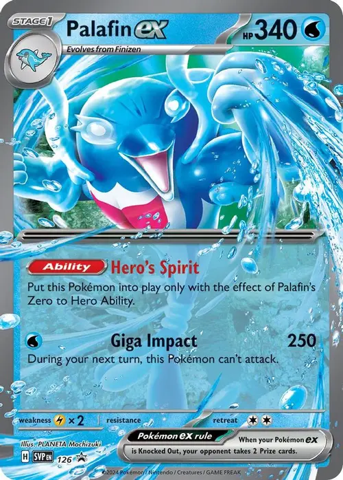 Palafin ex - 126 card art