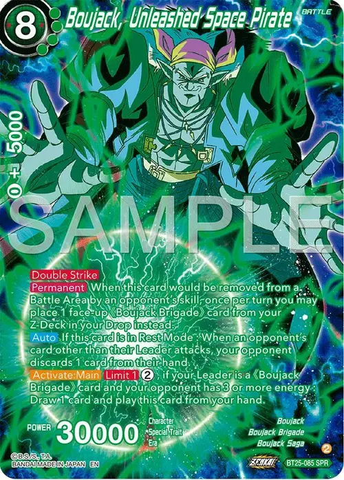 Boujack, Unleashed Space Pirate (SPR) card art