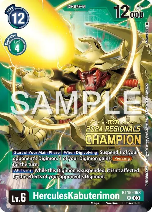 HerculesKabuterimon (2024 Regionals Champion) card art