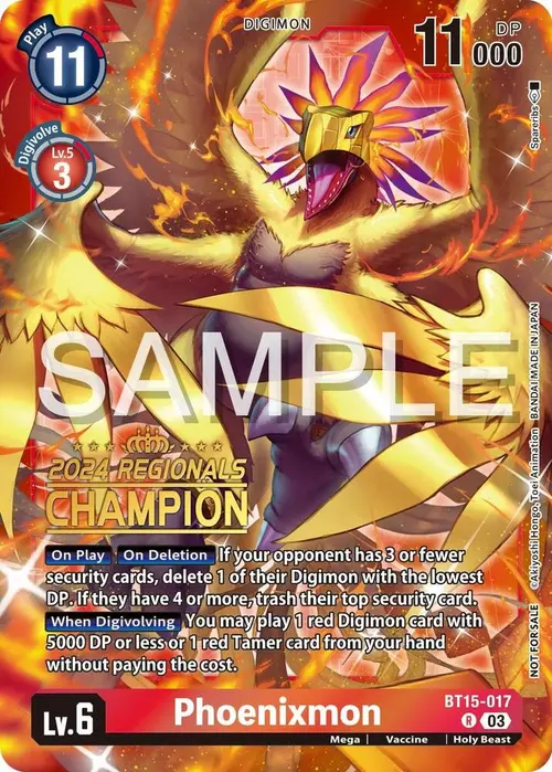 Phoenixmon (2024 Regionals Champion) card art