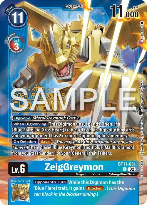 ZeigGreymon (2024 Regionals Champion) card art