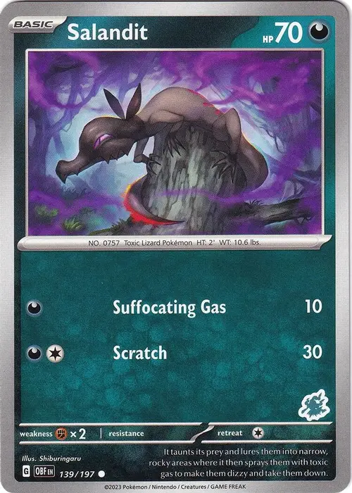 Salandit - Darkrai Deck card art