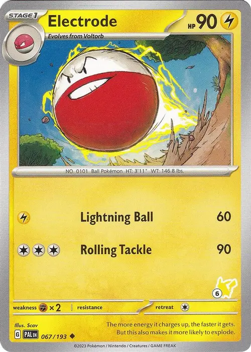 Electrode - Pikachu 6 card art