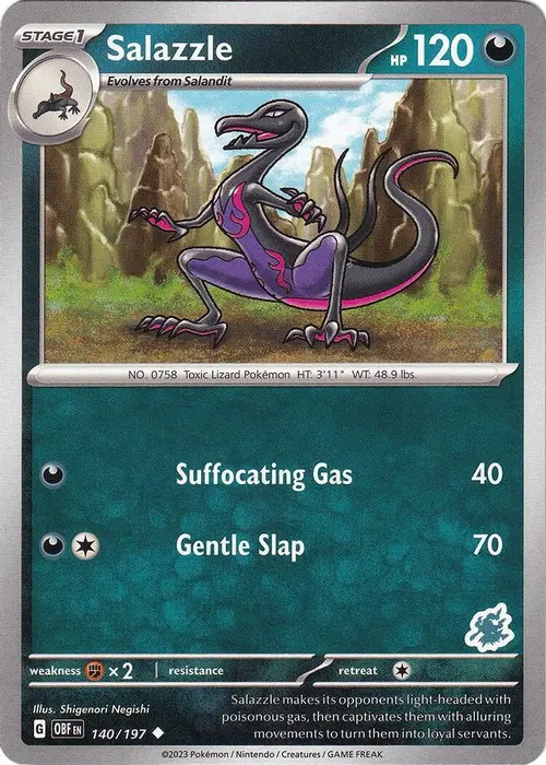 Salazzle - Darkrai Deck card art