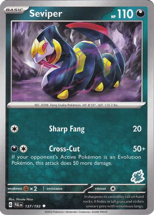 Seviper - Darkrai Deck card art