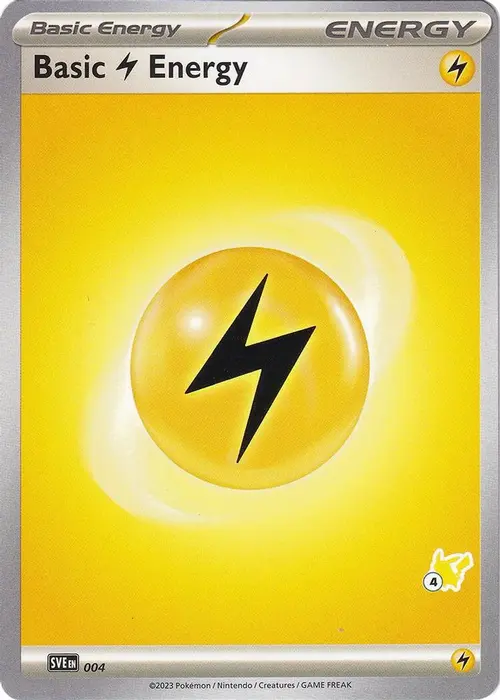 Basic Lightning Energy - Pikachu 4 card art