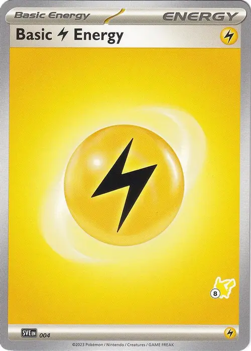 Basic Lightning Energy - Pikachu 8 card art