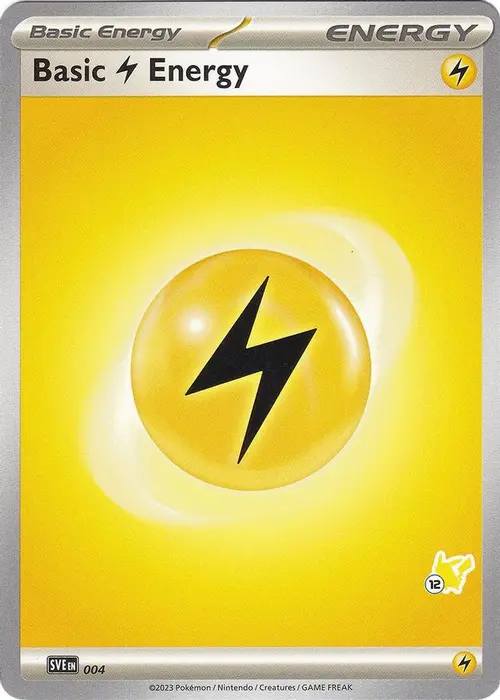 Basic Lightning Energy - Pikachu 12 card art