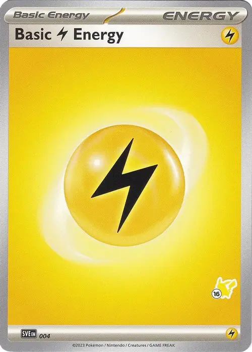 Basic Lightning Energy - Pikachu 16 card art