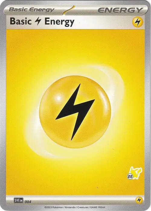 Basic Lightning Energy - Pikachu 22 card art