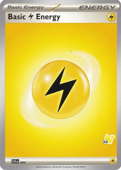 Basic Lightning Energy - Pikachu 24 card art