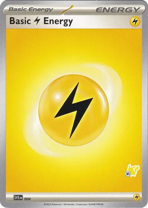 Basic Lightning Energy - Pikachu 31 card art