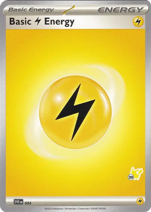 Basic Lightning Energy - Pikachu 39 card art