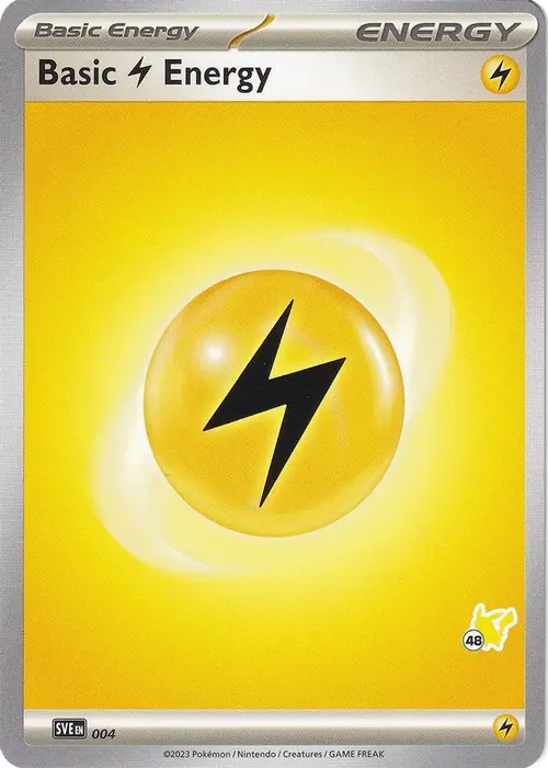 Basic Lightning Energy - Pikachu 48 card art