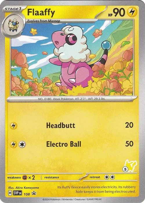 Flaaffy - Pikachu 5 card art