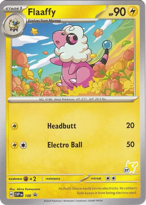 Flaaffy - Pikachu 37 card art