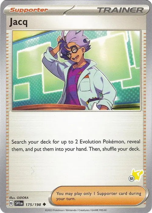 Jacq - Pikachu 51 card art