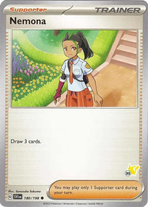 Nemona - Pikachu 33 card art
