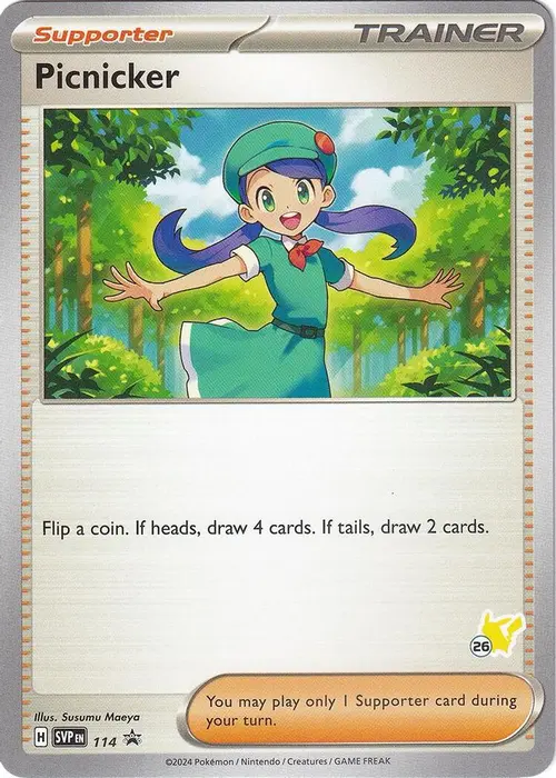 Picnicker - Pikachu 26 card art