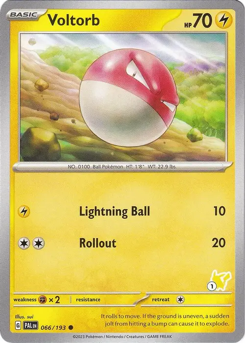 Voltorb - Pikachu 1 card art