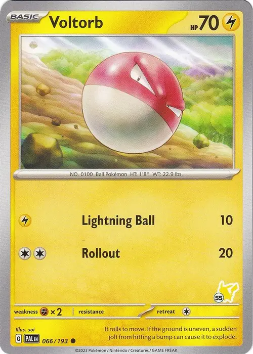 Voltorb - Pikachu 55 card art
