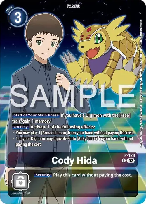 Cody Hida - P-128 (Digimon Adventure 02: The Beginning Set) card art
