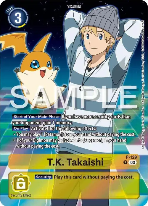 T.K. Takaishi - P-129 (Digimon Adventure 02: The Beginning Set) card art