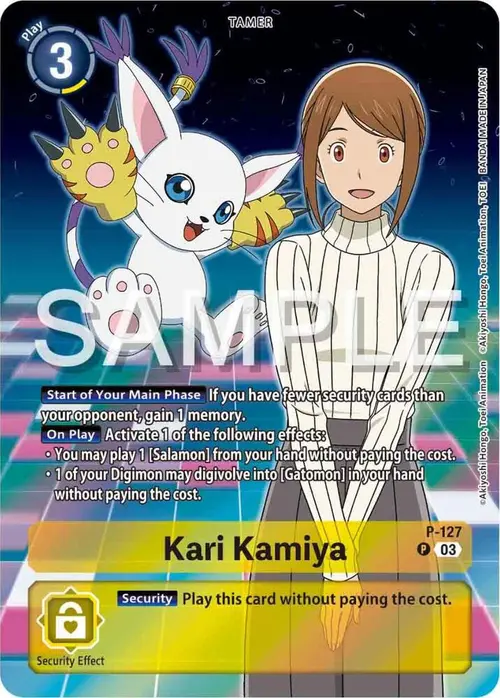 Kari Kamiya - P-127 (Digimon Adventure 02: The Beginning Set) card art