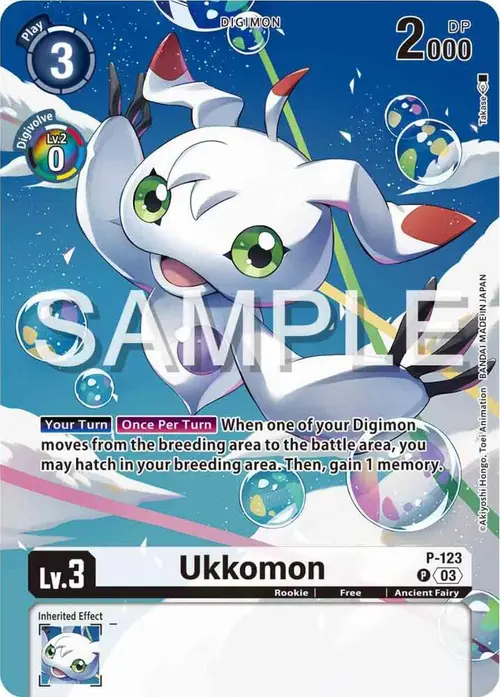 Ukkomon - P-123 (Digimon Adventure 02: The Beginning Set) card art