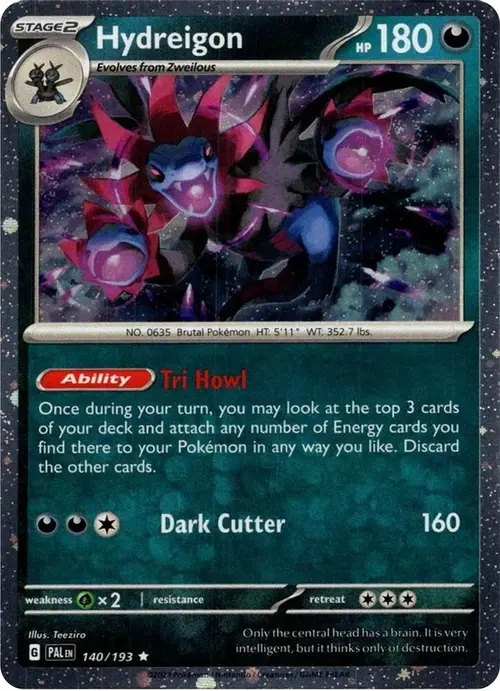Hydreigon (Cosmos Holo) card art