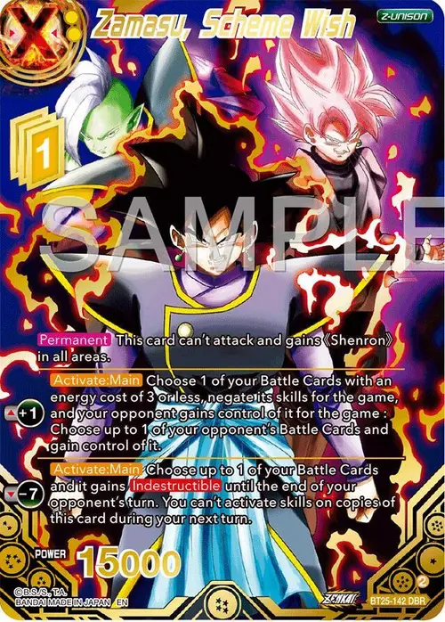 Zamasu, Scheme Wish (DBR) card art
