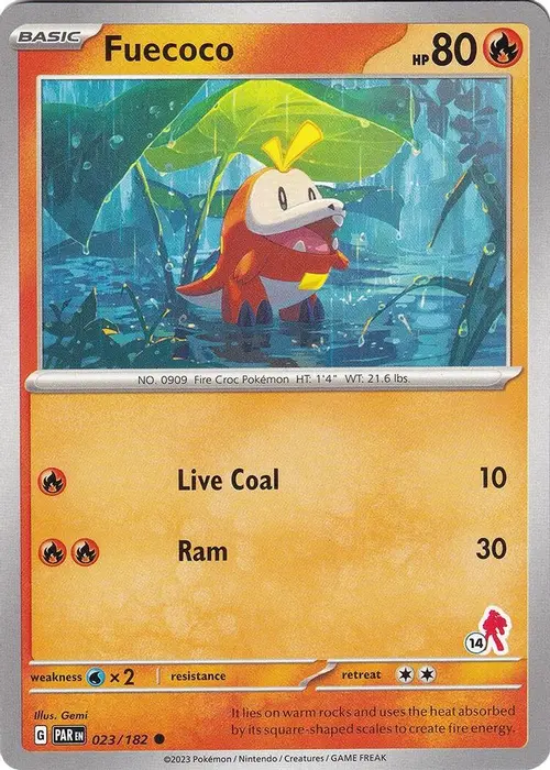 Fuecoco - Armarouge 14 card art